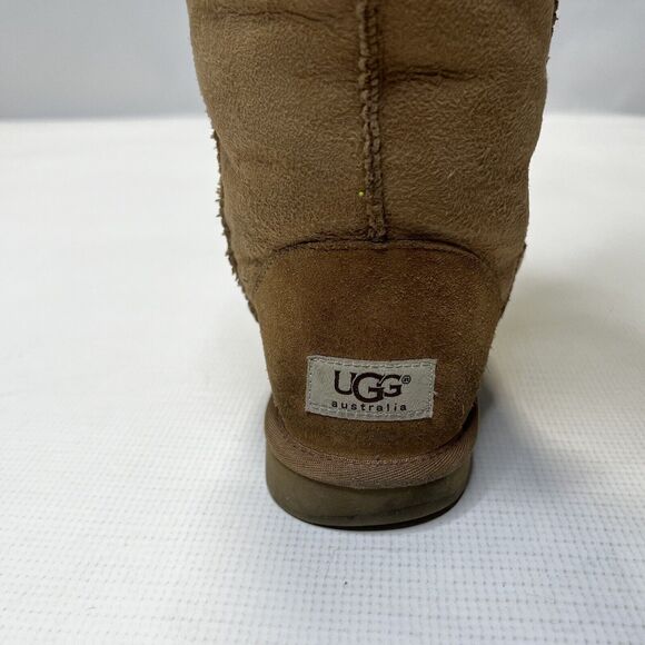 UGG Women's Tularosa Knit Detachable Knit Collar Boots Chestnut Brown Sz 7 3178 - Picture 9 of 16